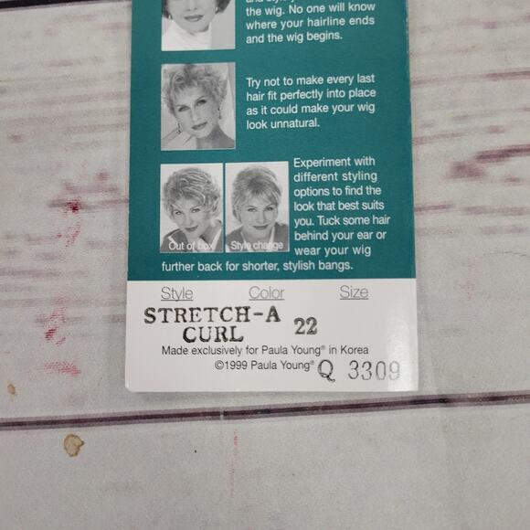 Paula Young Stretch a Curl Blonde Color 22 Q3309 Real Hair - Picture 4 of 6